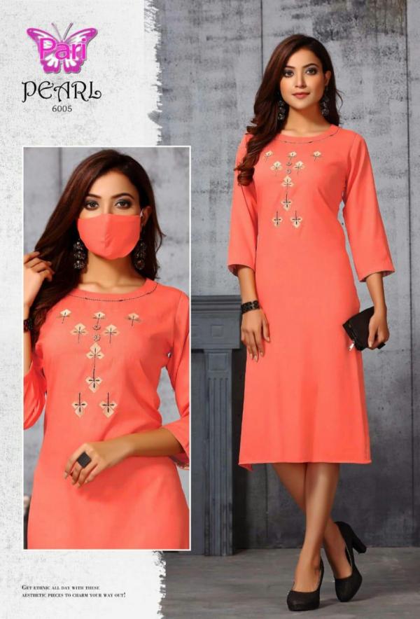 Pari Pearl 6 Heavy Rayon Designer Kurti Collection